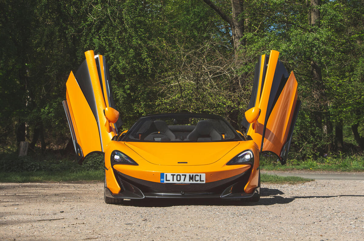 McLaren 600LT Spider 2019 road test review - doors