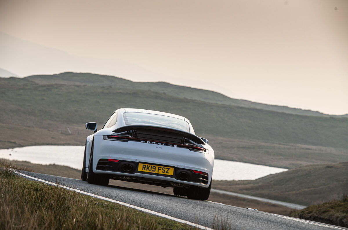 Porsche 911 Carrera S 2019 road test review - hero rear