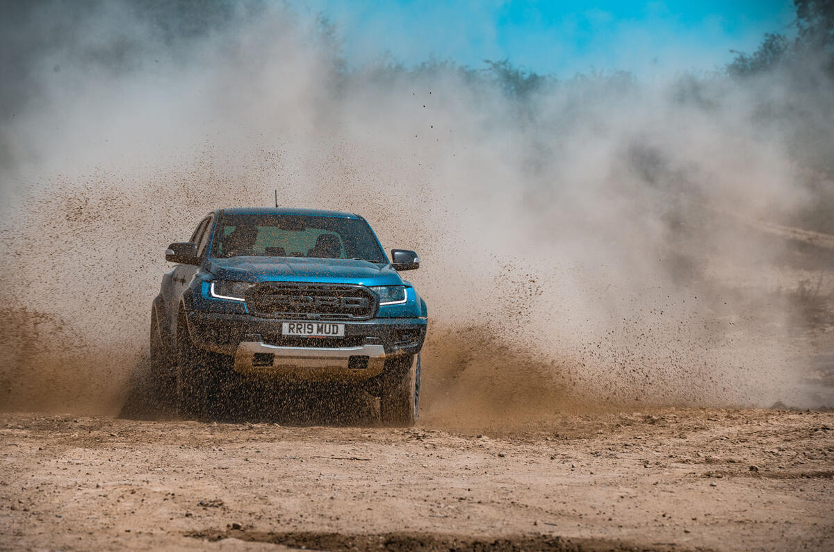 Ford Ranger Raptor 2019 road test review - mud front