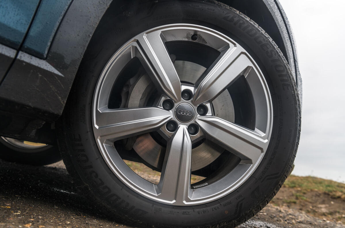 Audi E-tron 55 Quattro 2019 road test review - alloy wheels