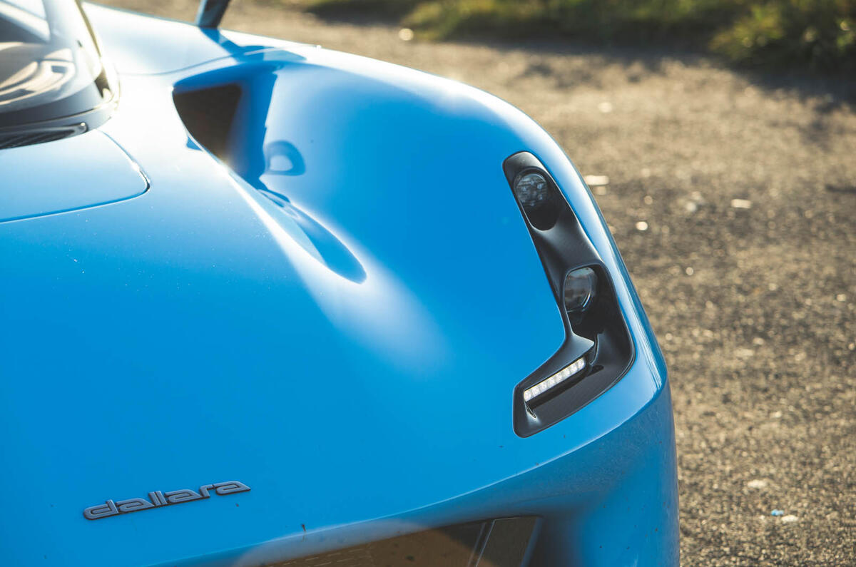 Dallara Stradale 2019 road test review - headlights