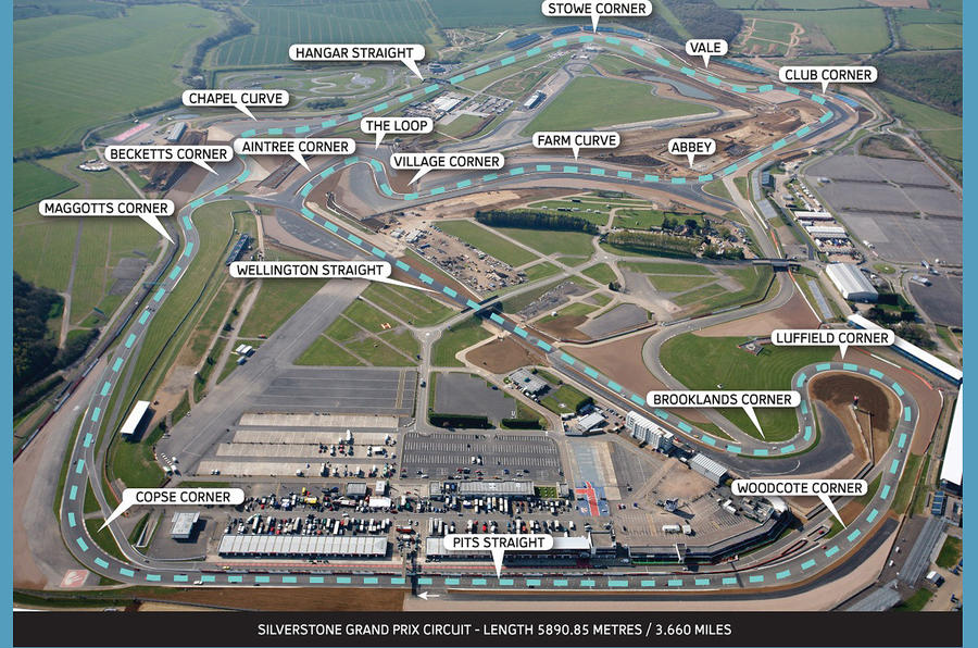British GP New Silverstone layout Autocar