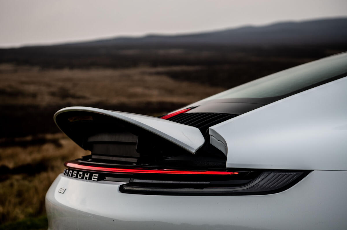 Porsche 911 Carrera S 2019 road test review - spoiler