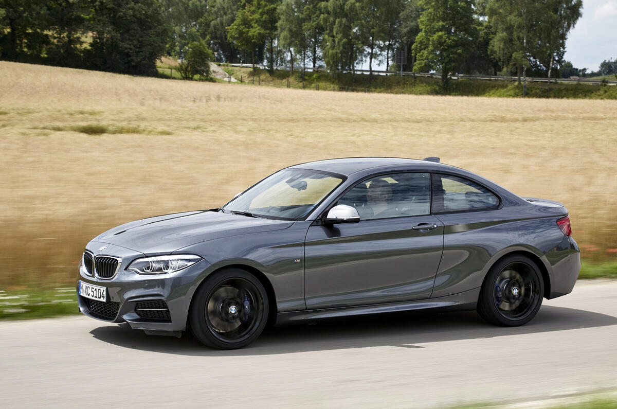 BMW M240i on the road