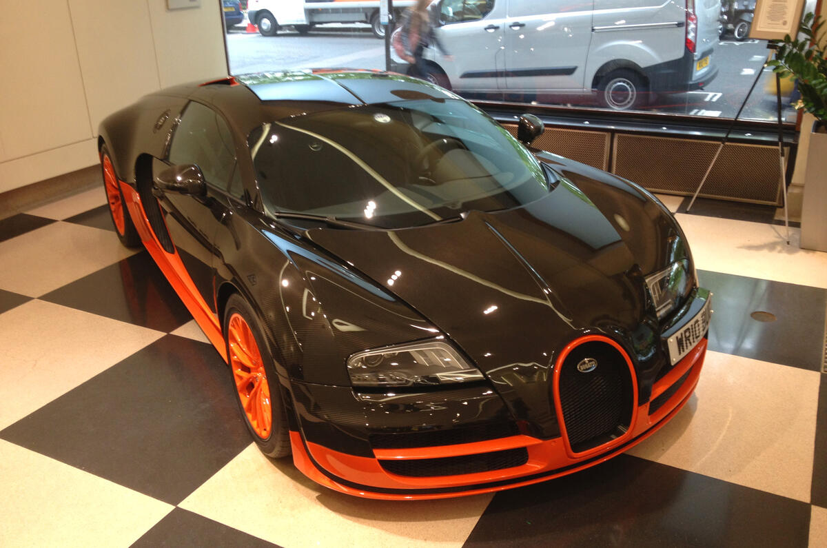 London hosts record-breaking Bugatti Veyron display | Autocar