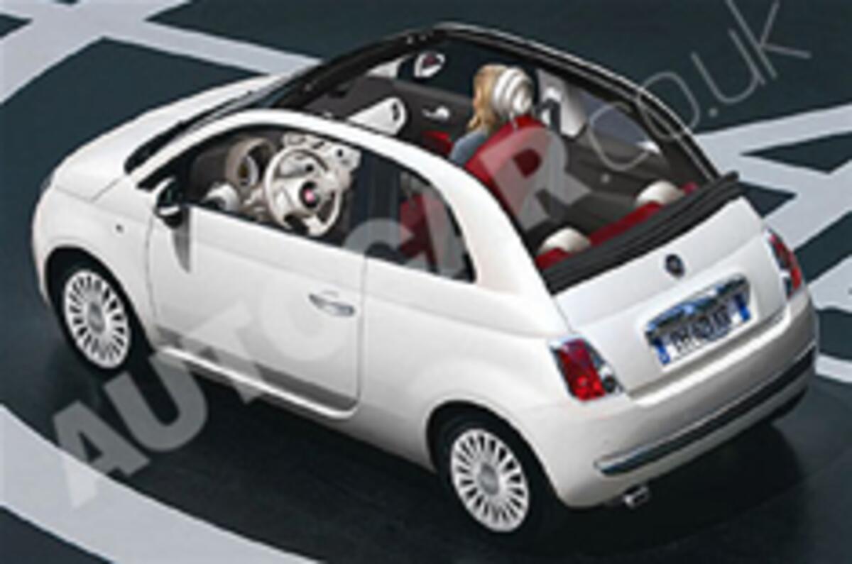 fiat 500 convertible roof parts