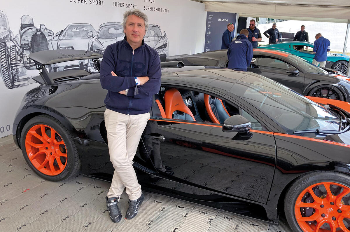 Steve Cropley: Storming up Goodwood's hill in a Bugatti | Autocar