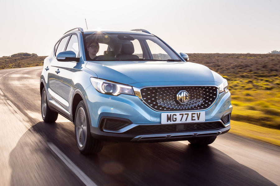 MG ZS EV 2019 UK first drive review - hero front