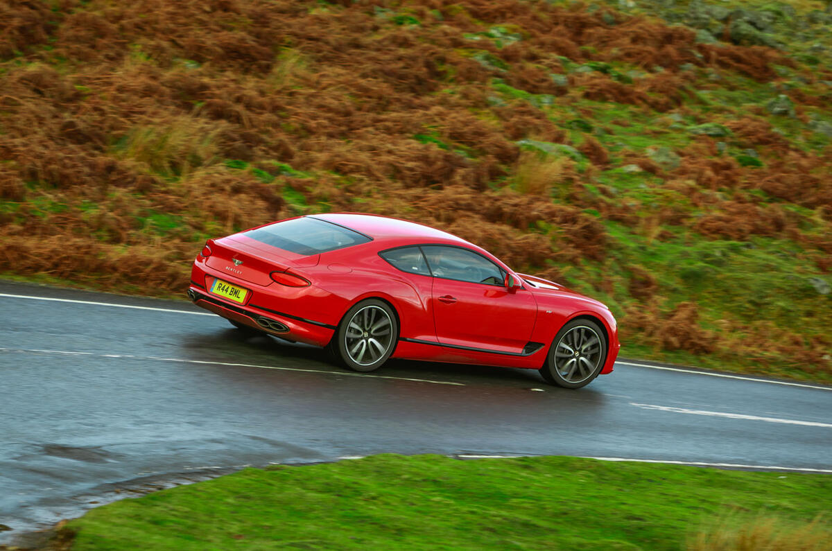 Bentley Continental GT V8 2020 UK first drive review - on the road side