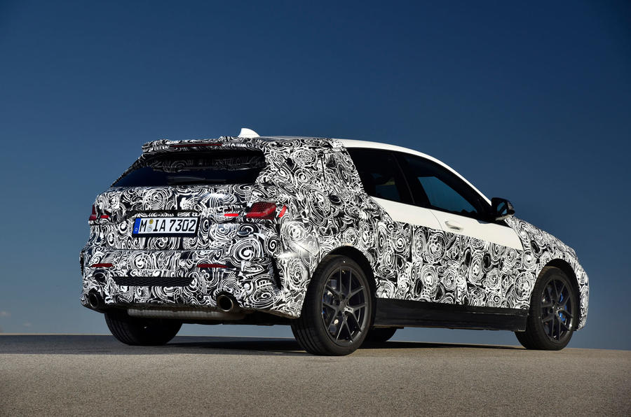 BMW 1 Series 2019 prototype drive - static rear