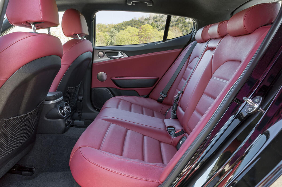 Kia Stinger 2.2 CRDi 2018 UK review rear seats