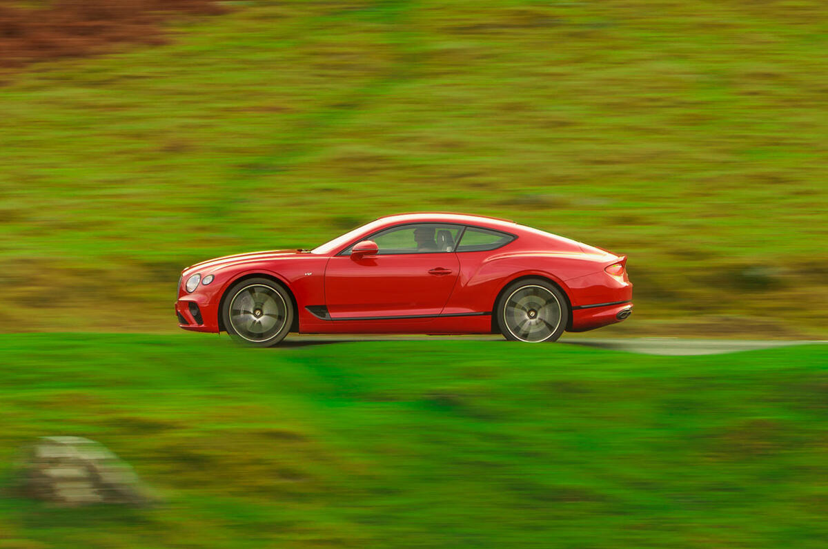 Bentley Continental GT V8 2020 UK first drive review - hero side