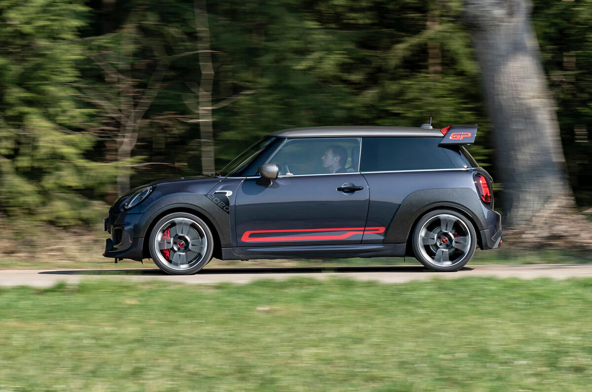 Mini JCW GP 2020 first drive review - hero side