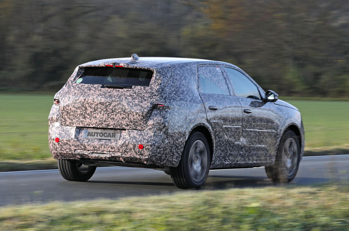 Electric Vauxhall Grandland Successor Primed For 2024 Autocar   2024 Vauxhall Grandland Camo Rear Quarter Tracking 