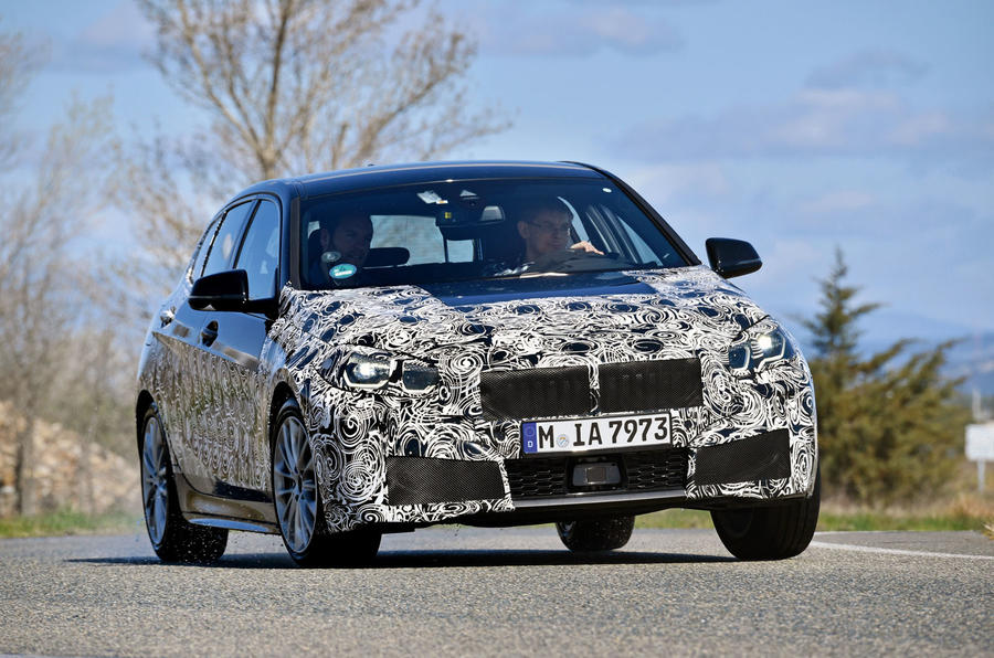 BMW 1 Series 2019 prototype drive - cornering front
