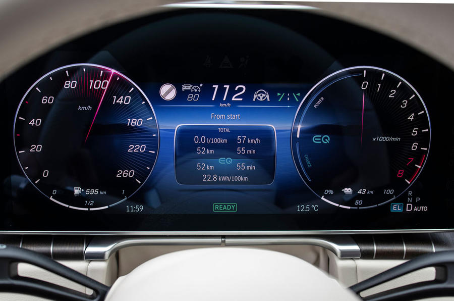 Mercedes-Benz Classe S S580e 2020 : premier examen de la conduite - instruments