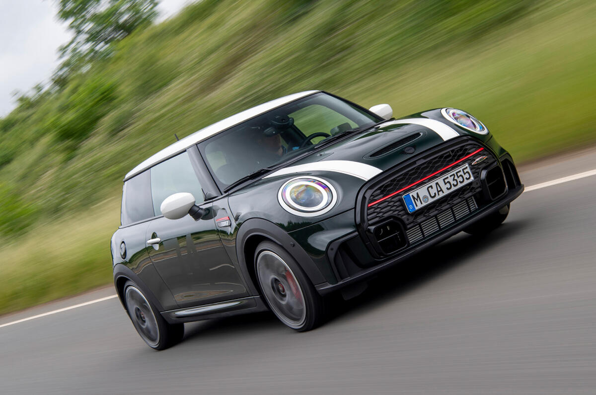 99 Mini JCW anniversary official images tracking front