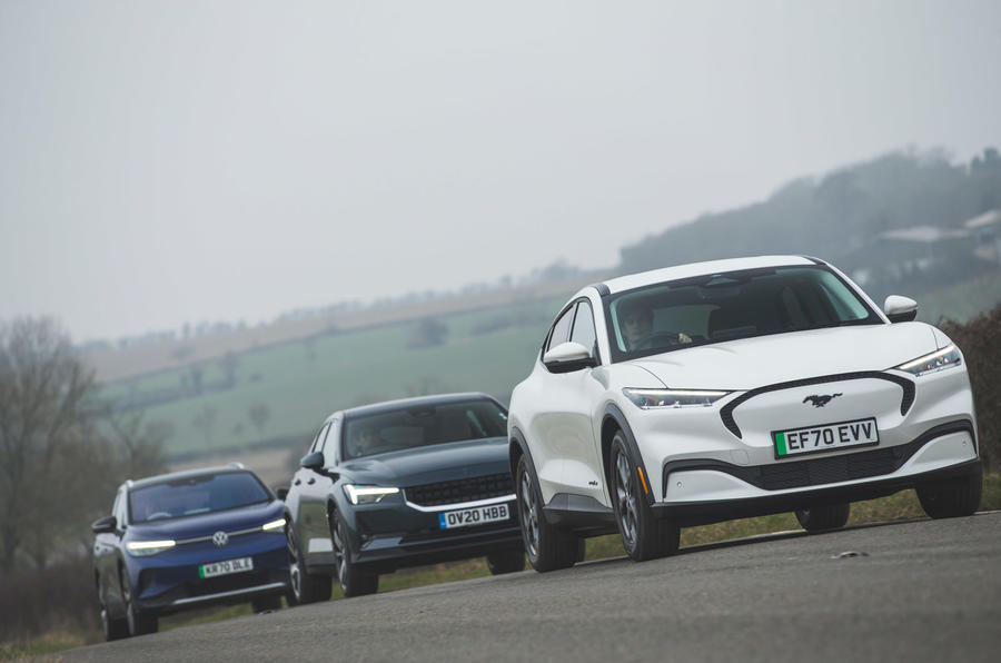 Taking Charge Vw Id 4 And Ford Mustang Mach E Meet Polestar 2 Autocar