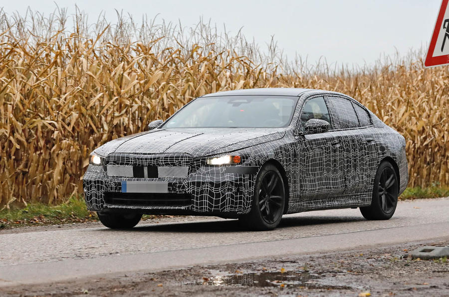 Allelectric BMW 5 Series photographed testing on public roads EV Trend