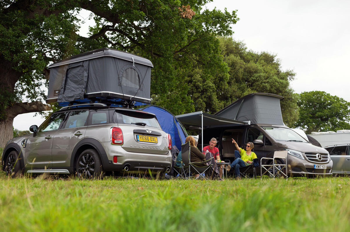 Mini countryman roof top tent