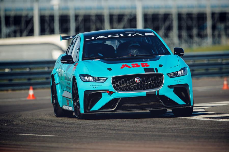 Behind the wheel of Jaguar's I-Pace eTrophy race car | Autocar