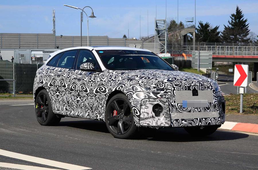 New Jaguar F Pace Facelift Hot Svr Variant Spotted Autocar