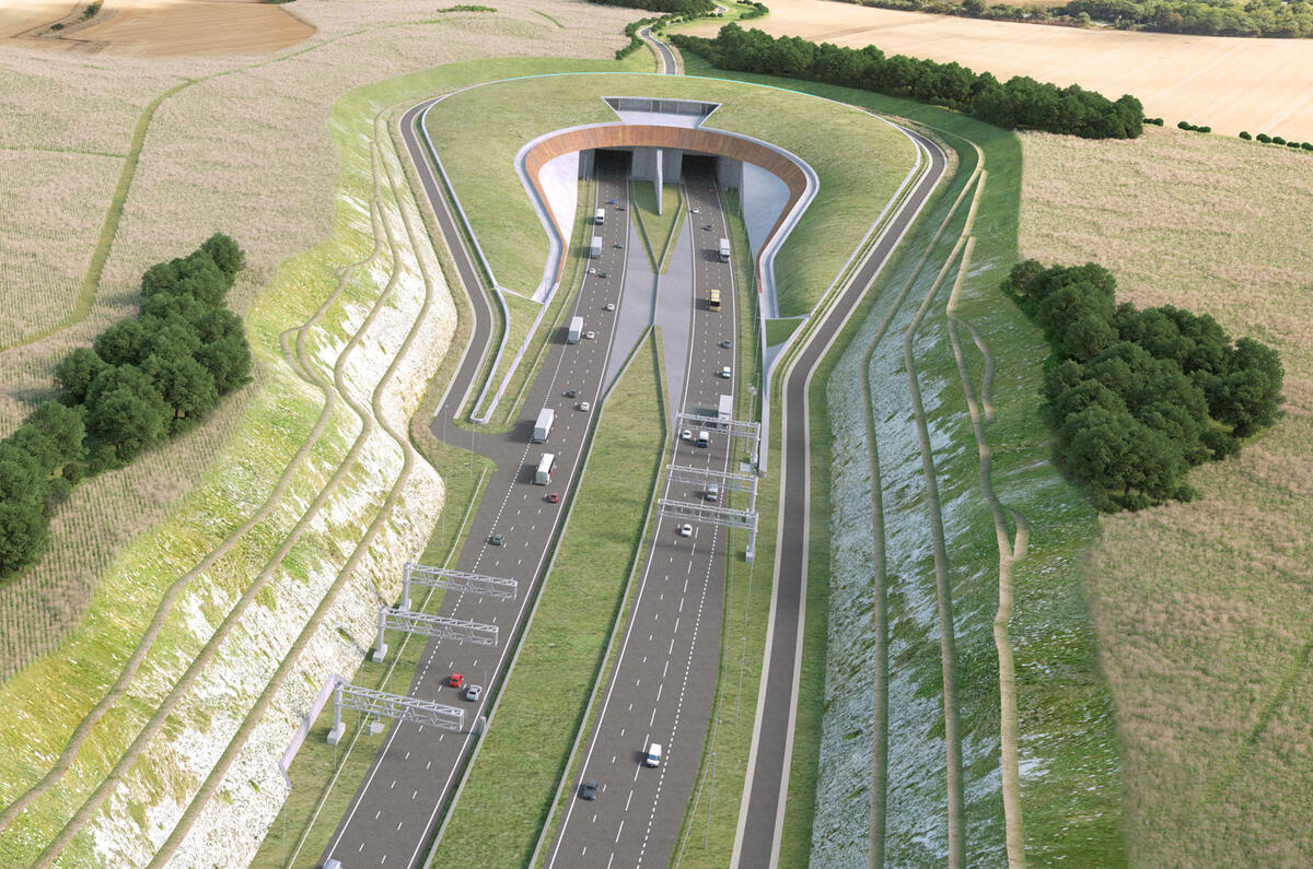 lower thames crossing southern tunnel entrance