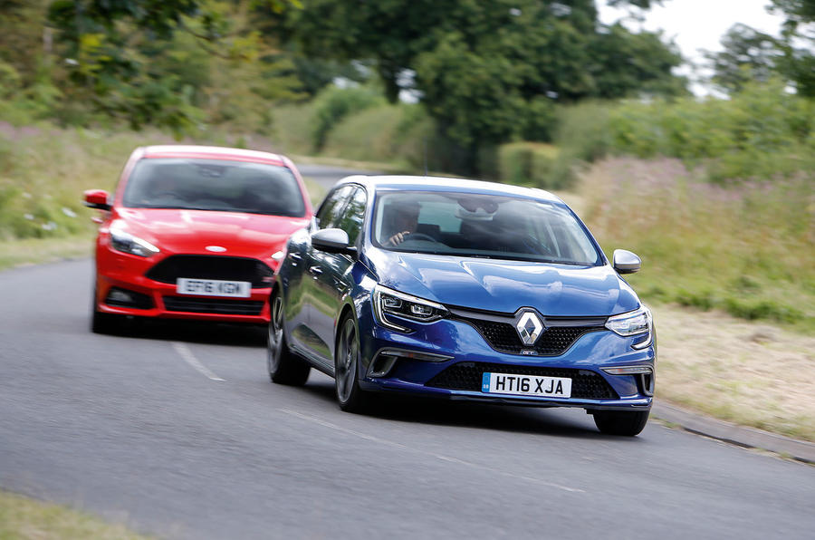 Renault Megane Gt Vs Ford Focus Vs Vw Golf Gti Hot Hatch Group Test Autocar