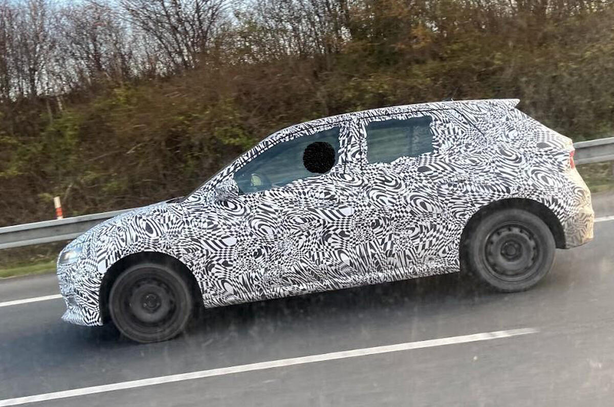 2021 Skoda Fabia prototype spy shot