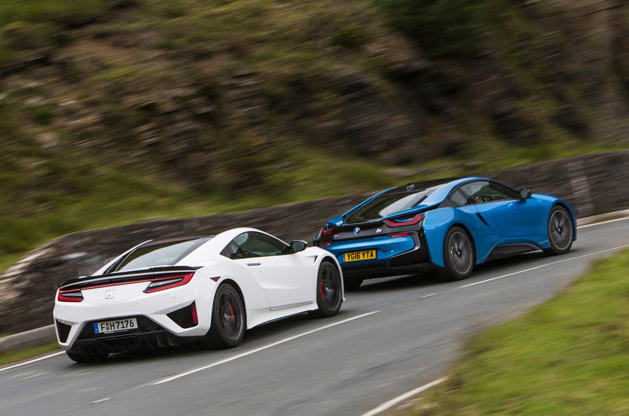 Honda Nsx Vs Bmw I8 Vs Mclaren 570s Supercars Compared Autocar