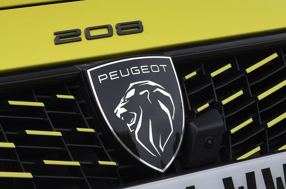 Peugeot e 208 badge