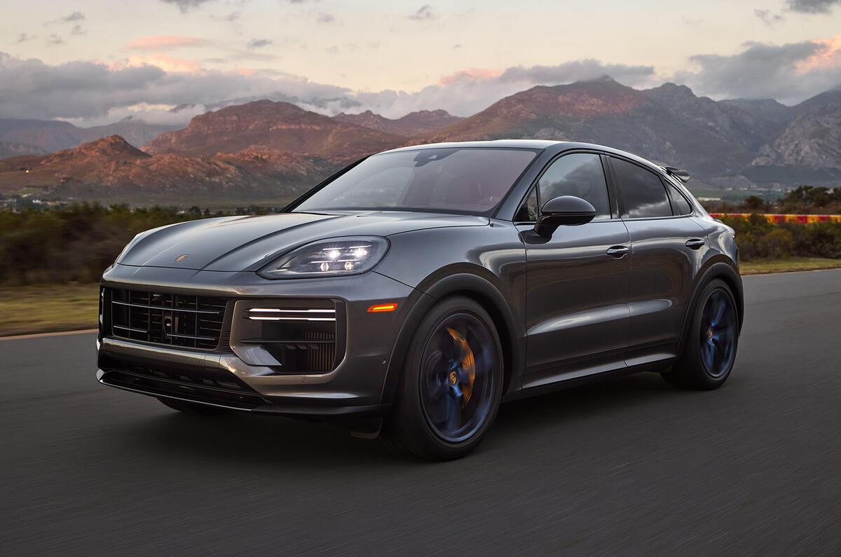 New Look Porsche Cayenne Gets Power EV Range And Tech Boosts Autocar   Porsche Cayenne Coupe Front Three Quarteer 