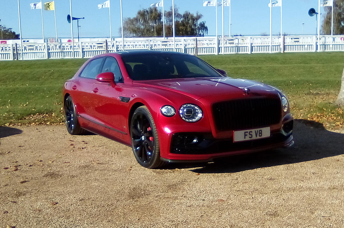 New Bentley Flying Spur V8 makes public debut at Goodwood | Autocar