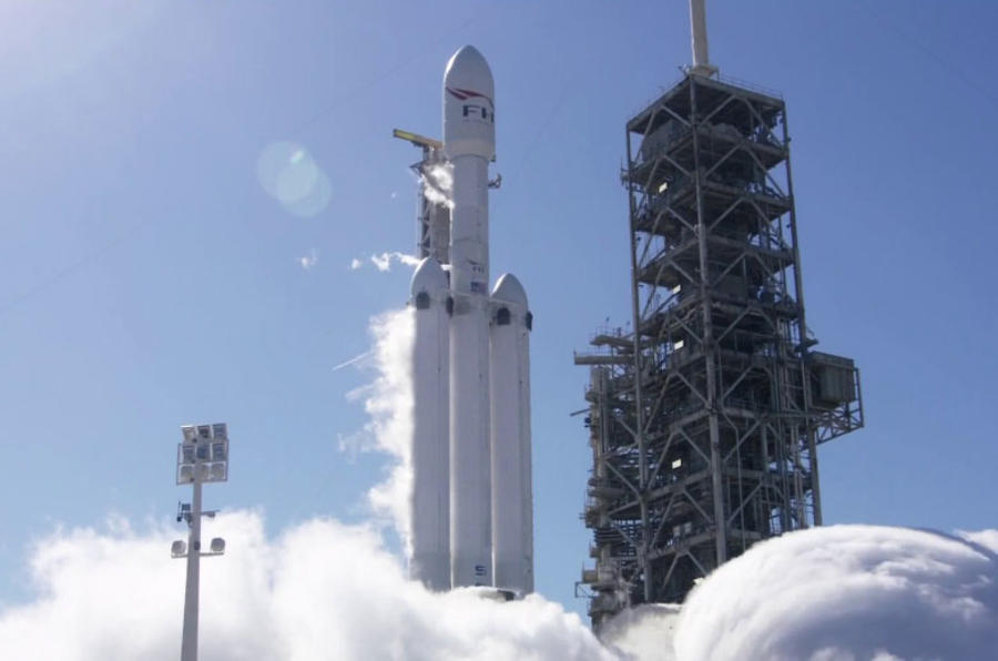 Spacex Falcon Heavy Rocket En Route To Mars With Tesla