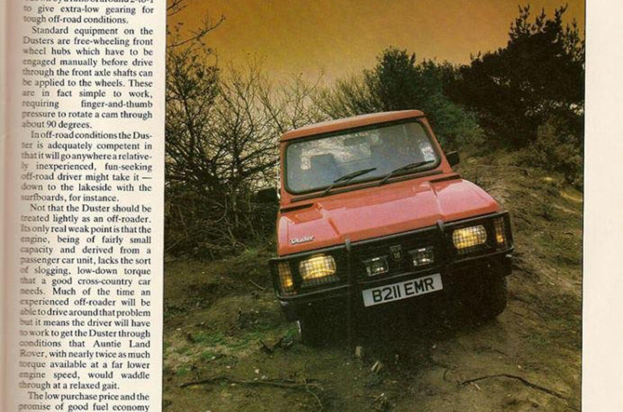1985 Dacia Duster Road Test Throwback Thursday Autocar