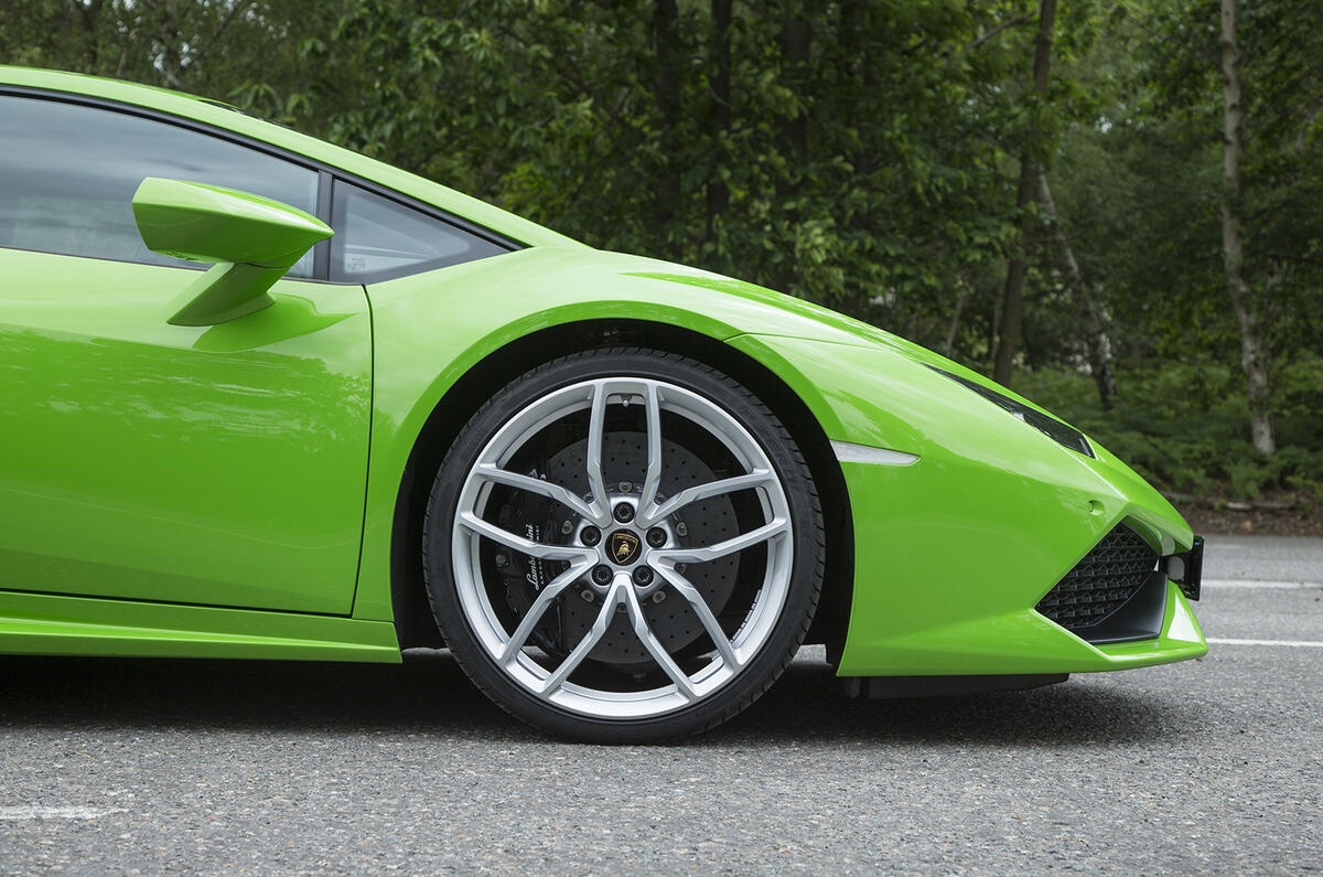 Roues en alliage de la Lamborghini Huracán