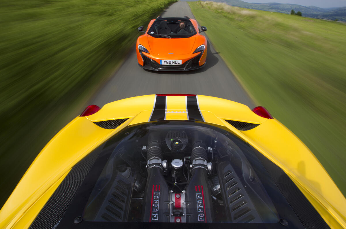 Supercar Shootout – Ferrari 458 Speciale Versus McLaren 650S | Autocar