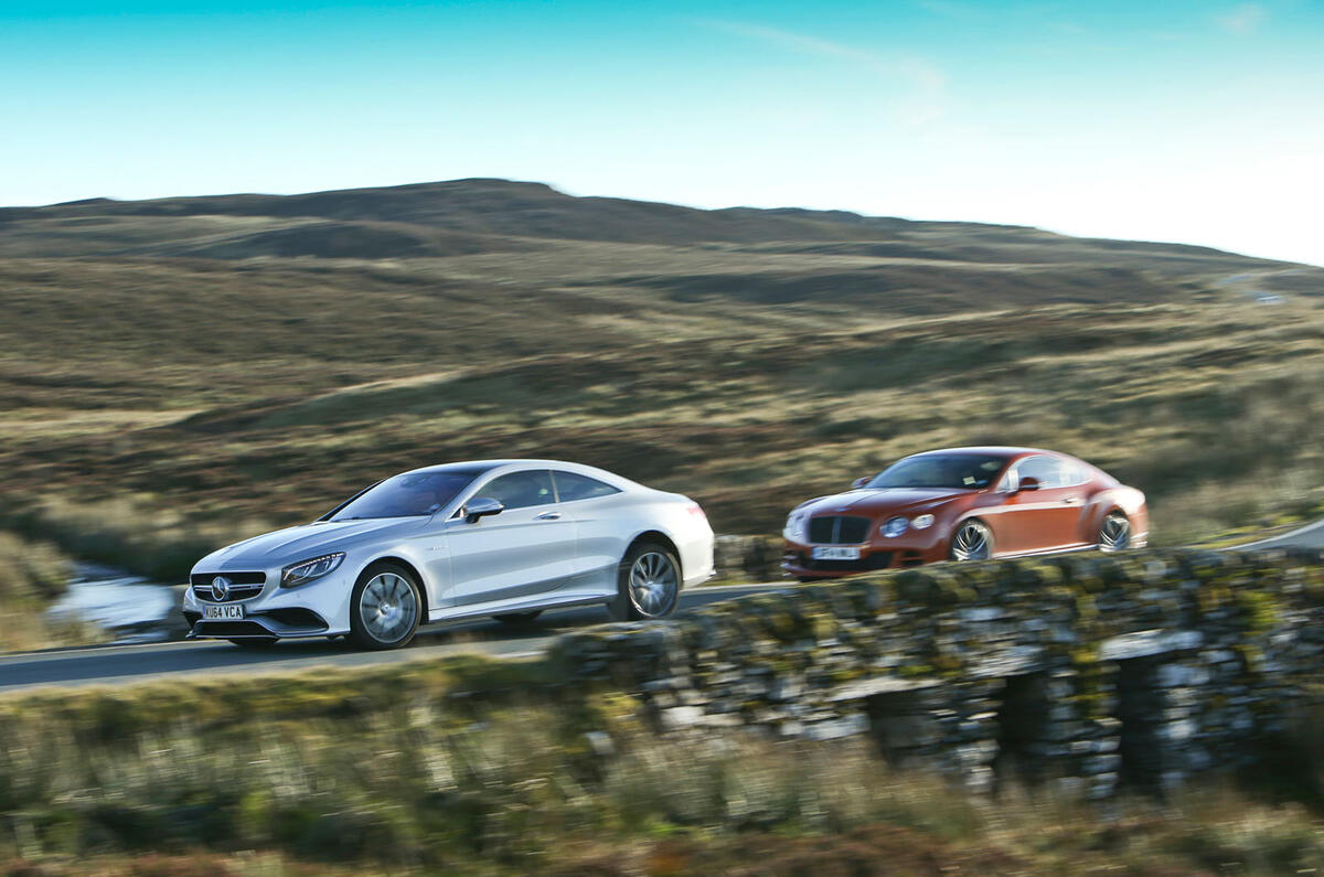 Comparison - Bentley Continental GT Speed vs. Mercedes S63 AMG coupé ...