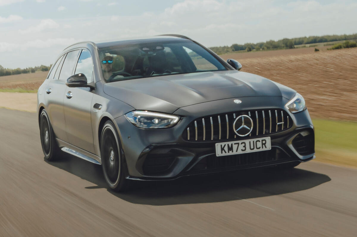 mercedes amg c63s review 2024 01 front tracking