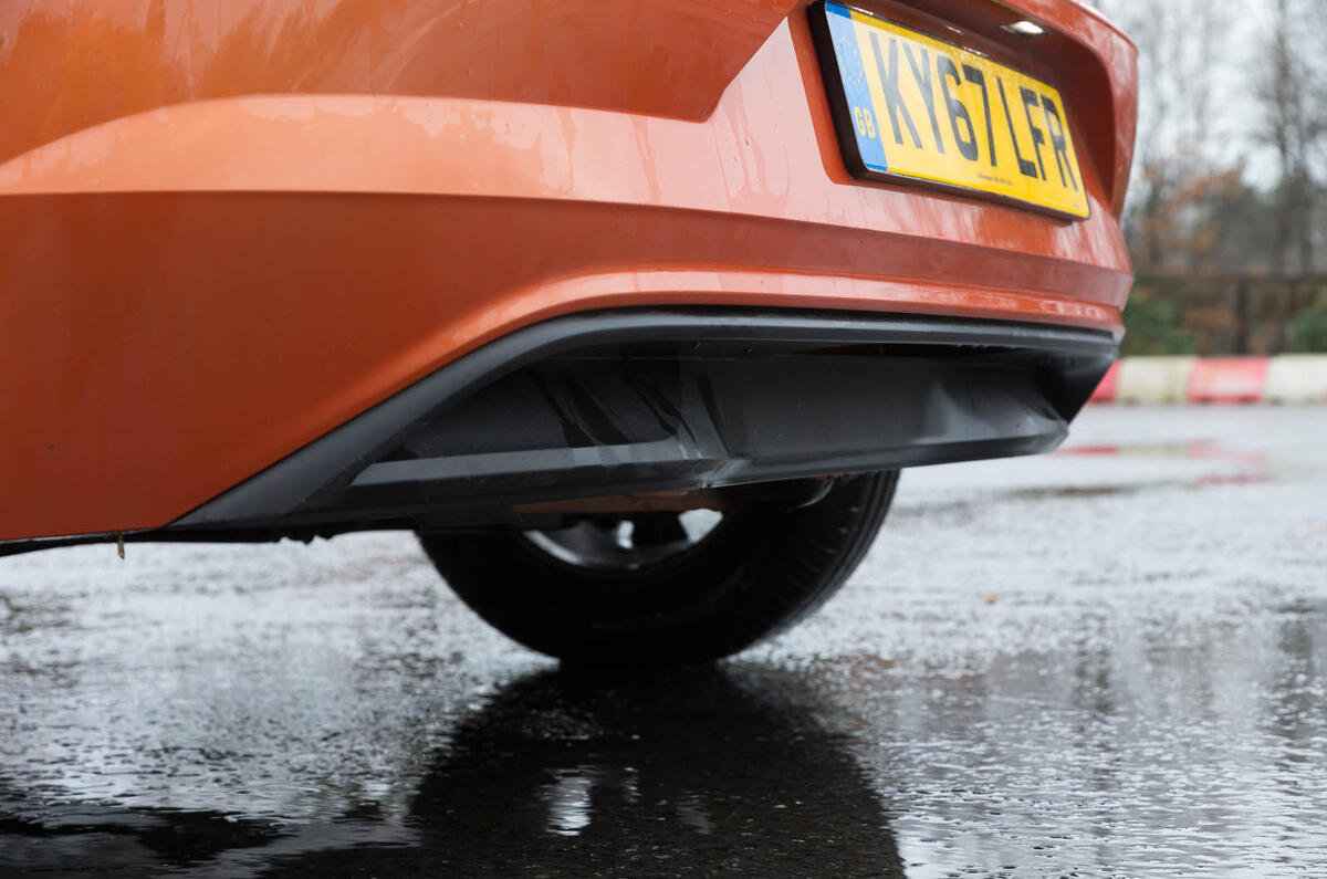 Volkswagen Polo rear diffuser