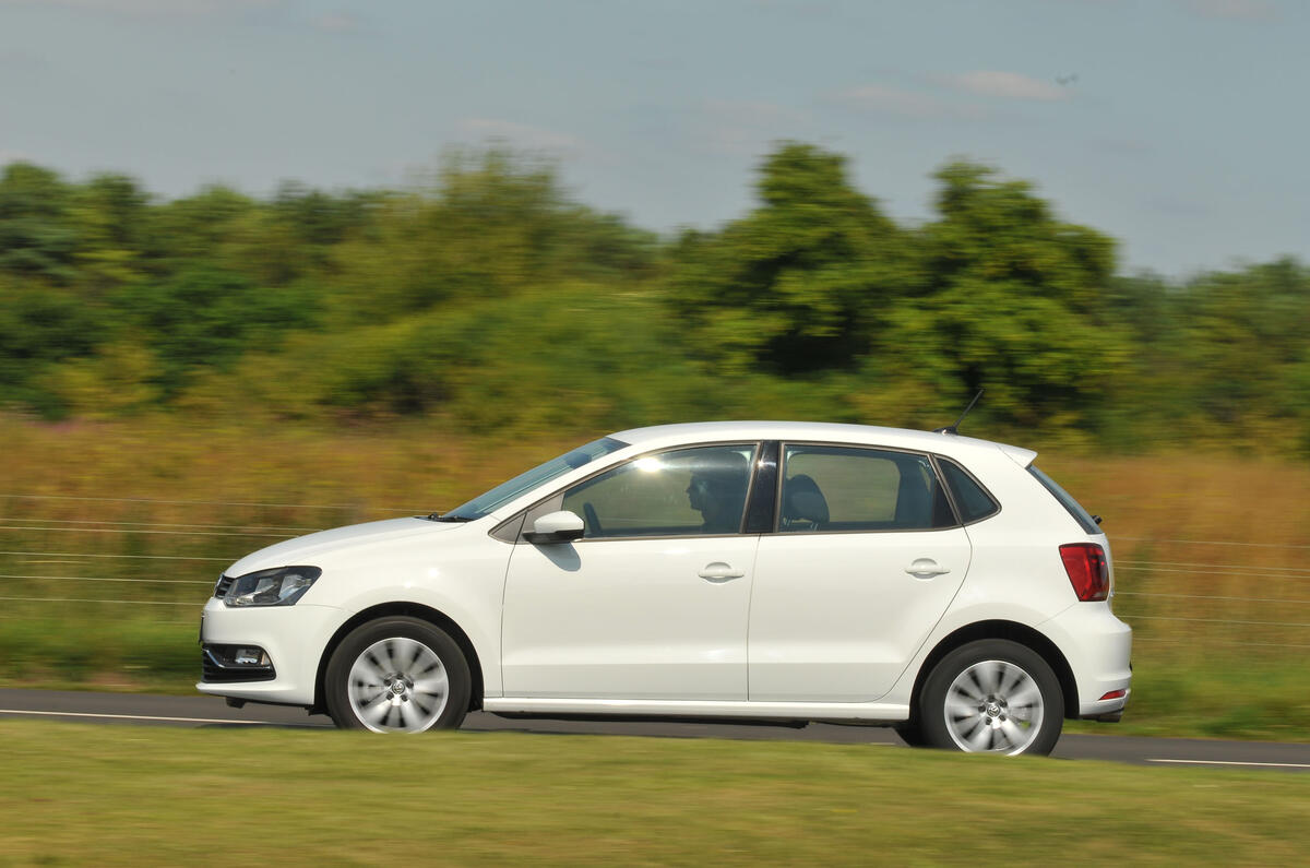 Profil latéral de la Volkswagen Polo