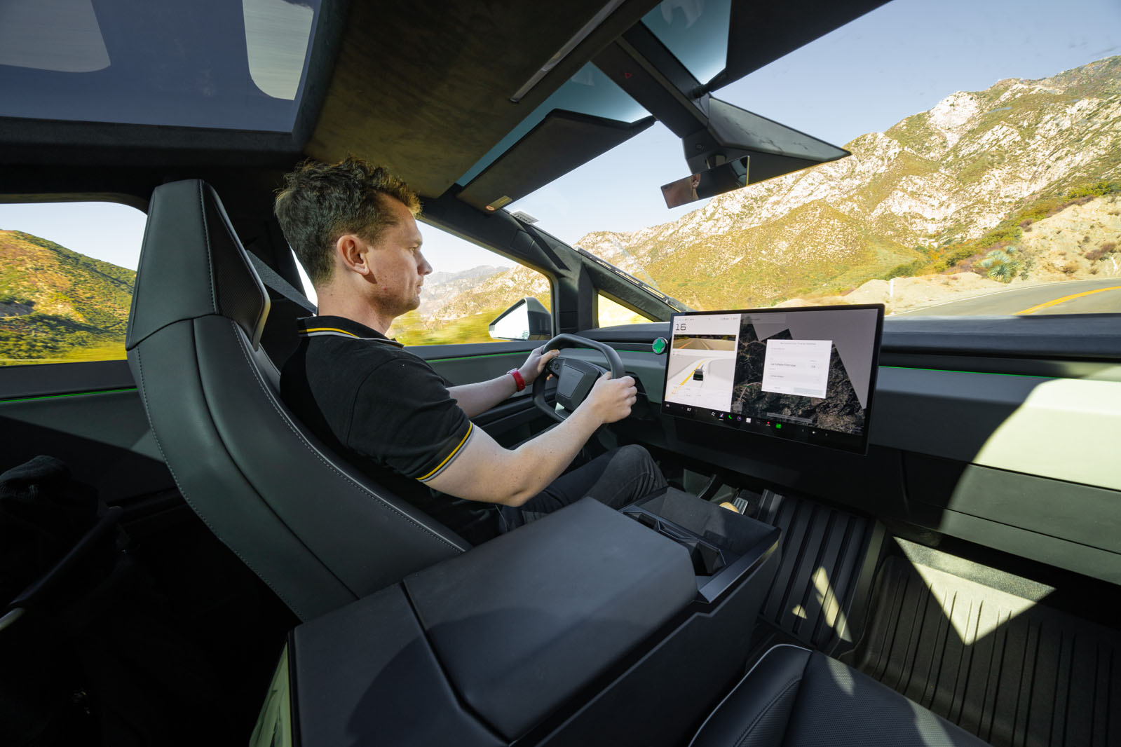 Tesla Cybertruck review 2024 05 driving